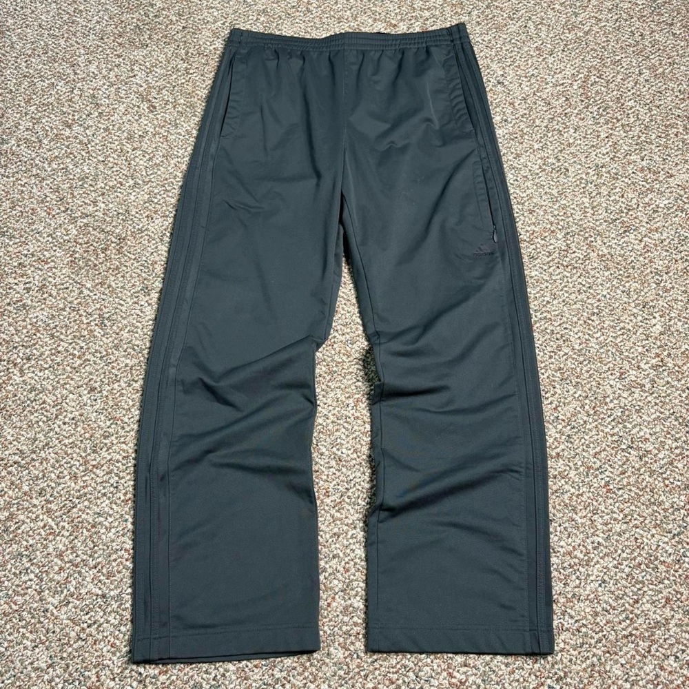 Adidas Track Pants Men’s XL – Black 3-Stripe Athletic Training Pants